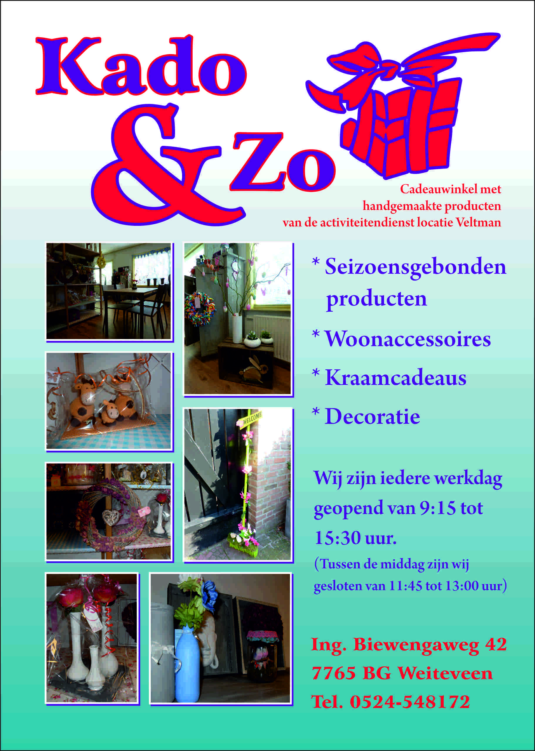 Opening cadeauwinkel KADO ZO – Vereniging Dorpsbelangen Weiteveen