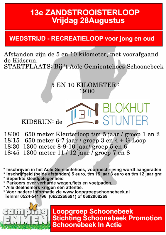 Flyer Zandstrooiloop